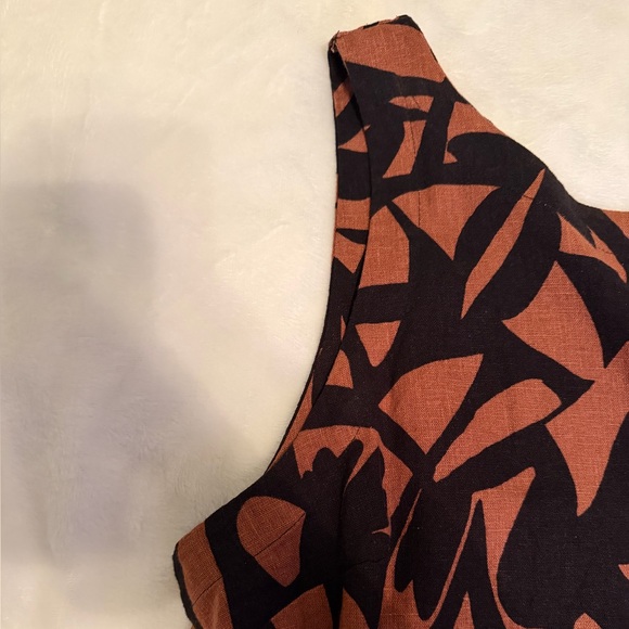 A New Day Black and Brown Patterned Women's Dress - Picture 5 of 9